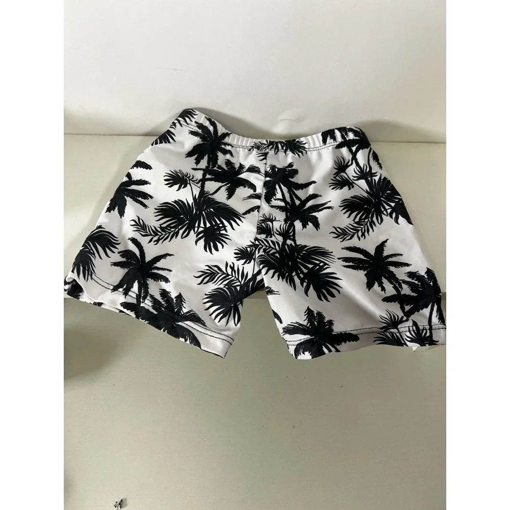 Toddler Boy Swimsuit Set 2T Palm Tree‎ w/ Water Shoes